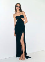 Robe À Découpes Bas Asymétrique