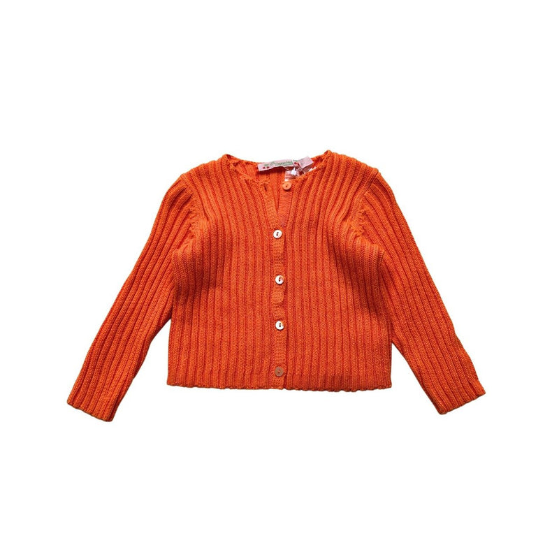 Bonpoint - Cardigan Orange Neuf - 12 Mois