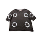 Bonpoint - T-Shirt Marron À Motifs Blanc - 8 Ans