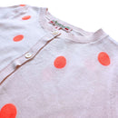 Bonpoint - Cardigan Crème À Pois Roses - 3 Ans