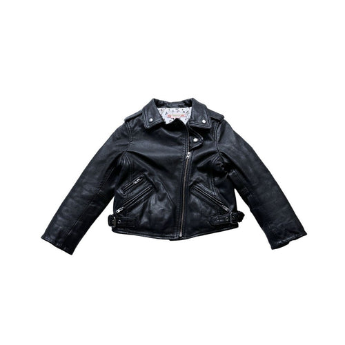 Bonpoint - Veste Simili Cuir Noire - 4 Ans