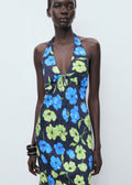 Robe À Emmanchures Américaines Imprimé Fleuri