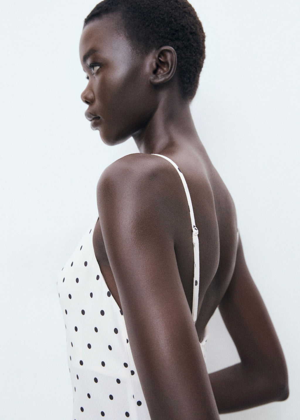 Robe Midi Encolure Drapée