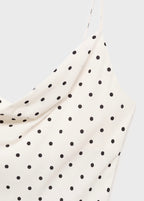 Robe Midi Encolure Drapée