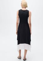 Robe Plissée Combinée