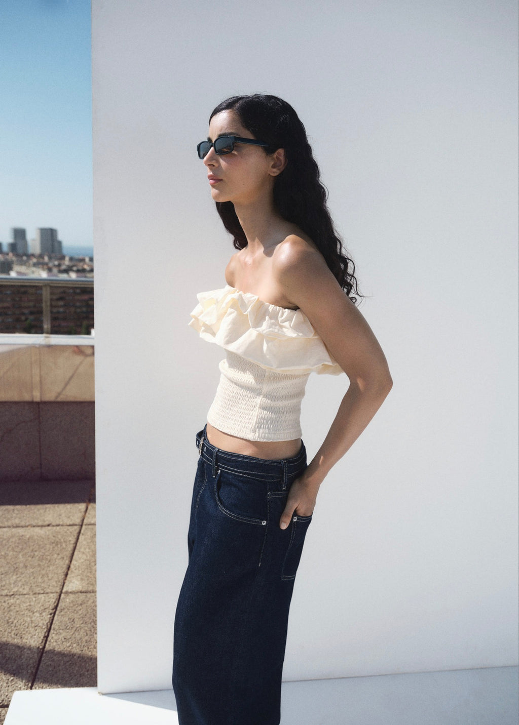 Haut Bustier À Volants