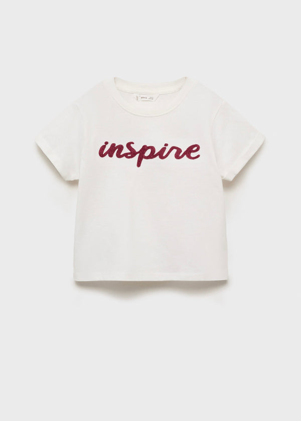 Camiseta Inspire blanco roto - niña