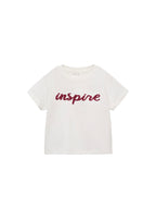 Camiseta Inspire blanco roto - niña