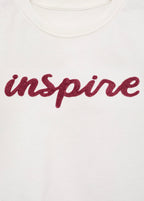 Camiseta Inspire blanco roto - niña