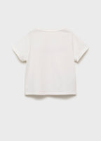 Camiseta Inspire blanco roto - niña