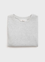 T-Shirt Sport Gris Clair Chiné - Fille