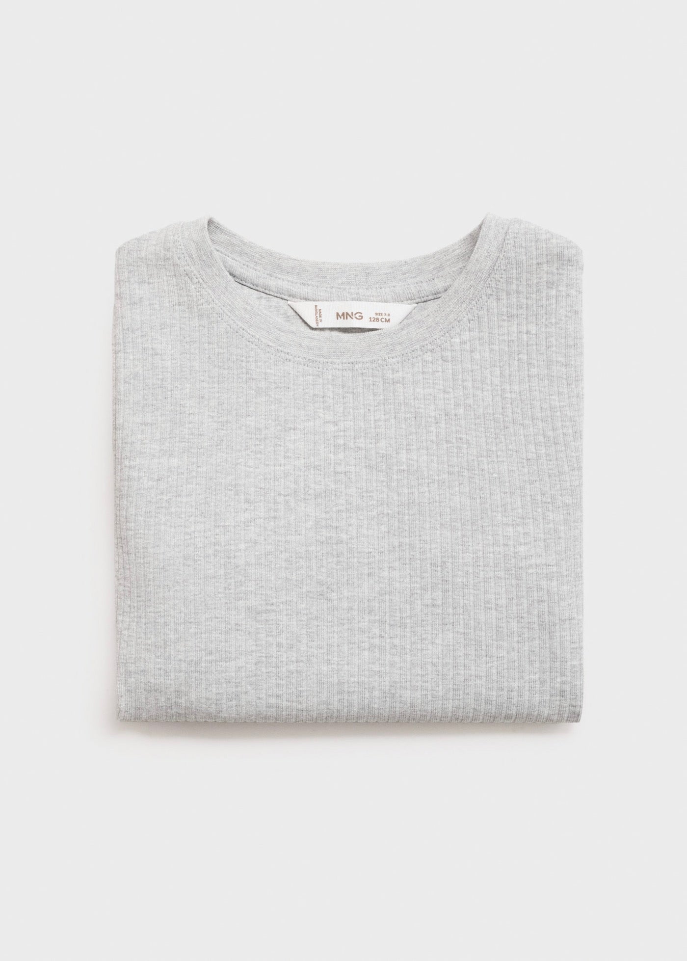 T-Shirt Sport Gris Clair Chiné - Fille