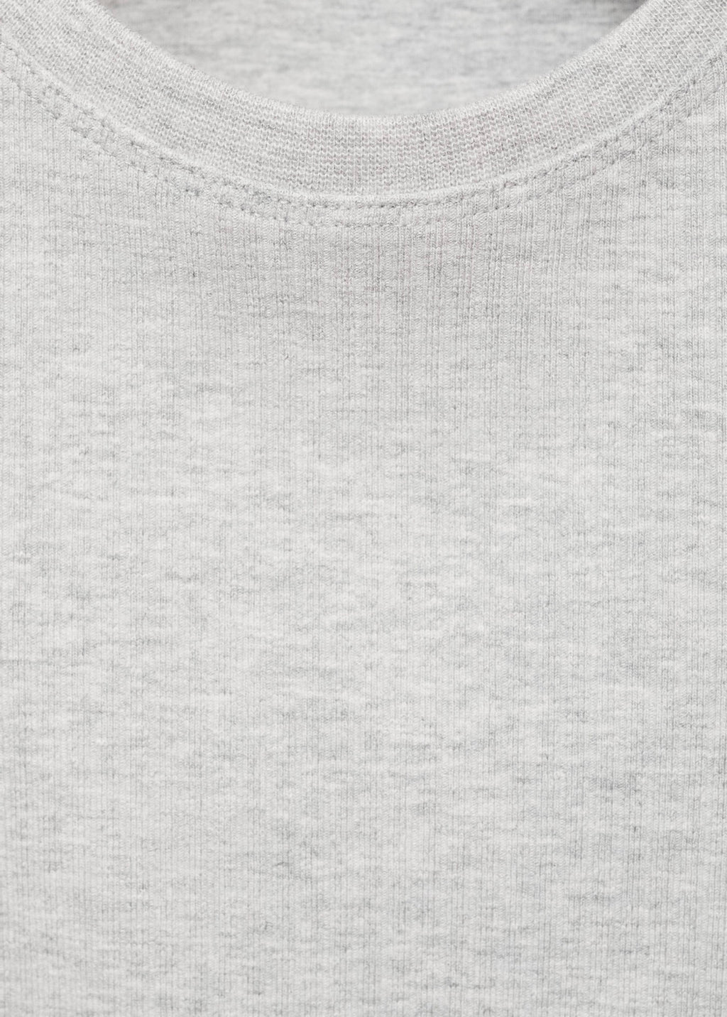 T-Shirt Sport Gris Clair Chiné - Fille