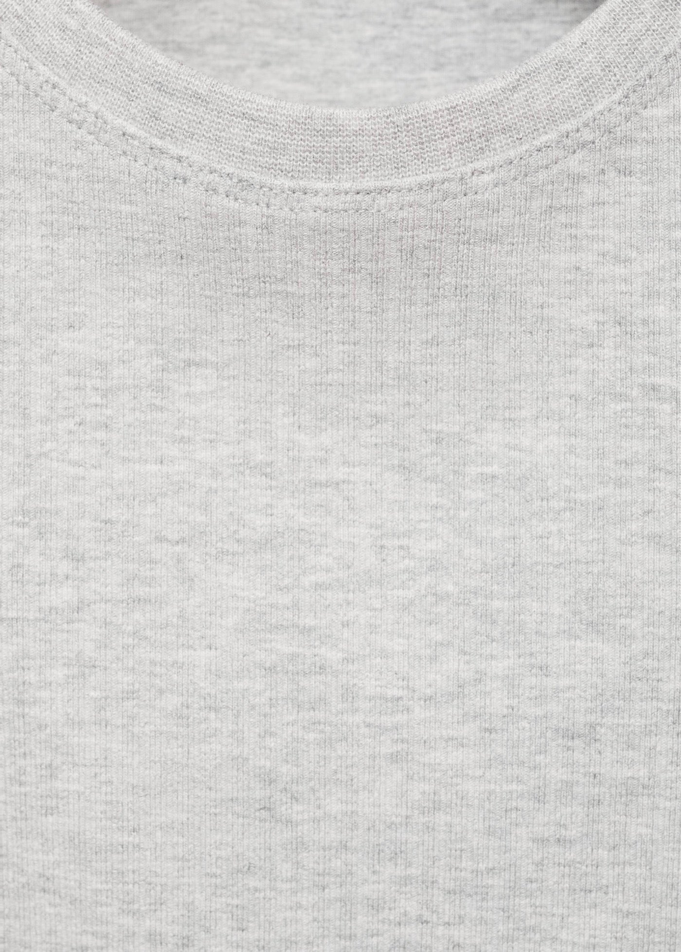 T-Shirt Sport Gris Clair Chiné - Fille