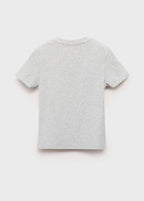 T-Shirt Sport Gris Clair Chiné - Fille