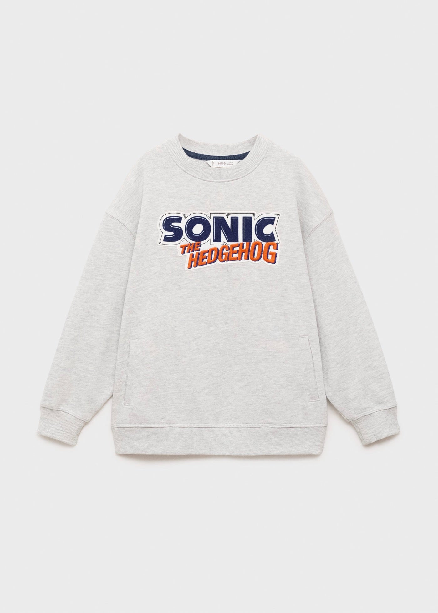 Sweat Sonicthe Gris Moyen Chiné - Garçon