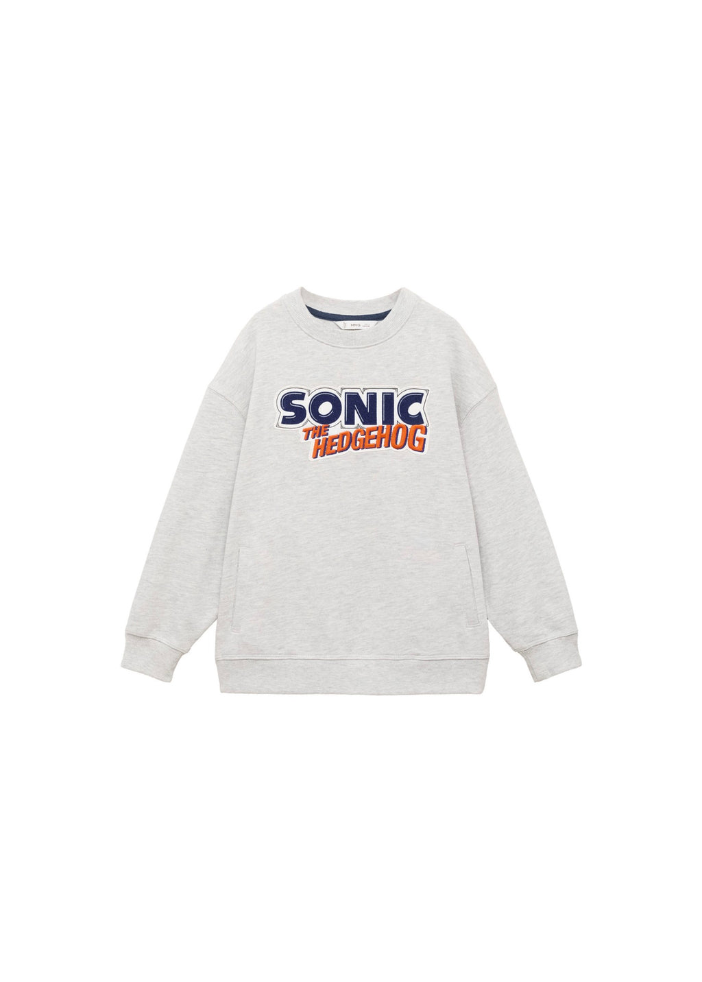 Sweat Sonicthe Gris Moyen Chiné - Garçon