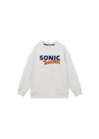 Sweat Sonicthe Gris Moyen Chiné - Garçon