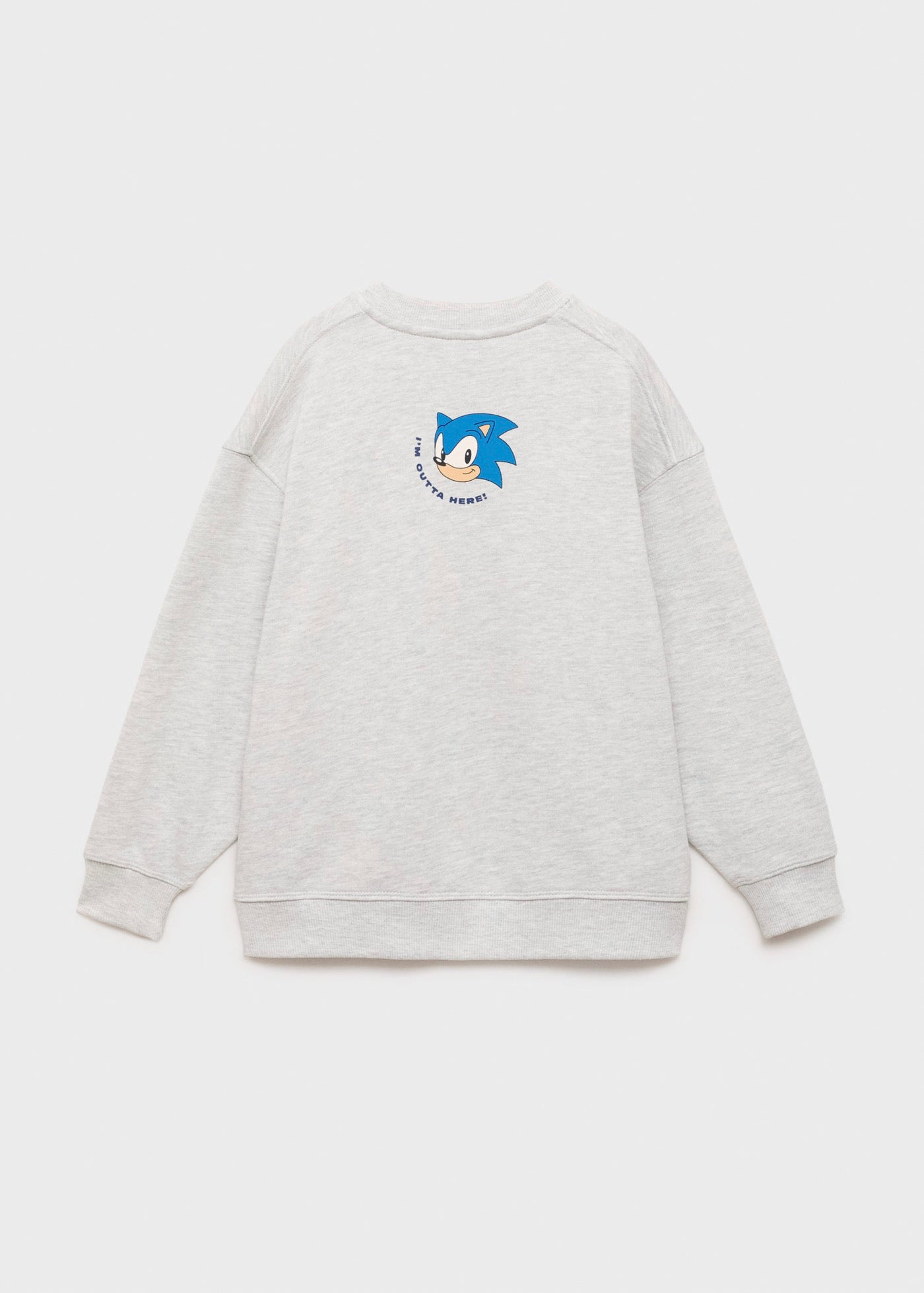 Sweat Sonicthe Gris Moyen Chiné - Garçon