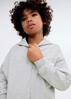 Sudadera Francia Gris Medio Jaspeado - Niño