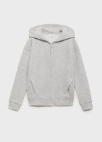 Sudadera Francia Gris Medio Jaspeado - Niño