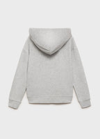 Sudadera Francia Gris Medio Jaspeado - Niño