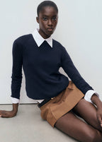 Pull-Over Maille Fine Manches Longues