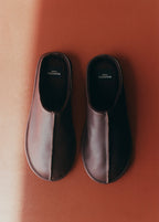 Sabots En Cuir Détail Couture