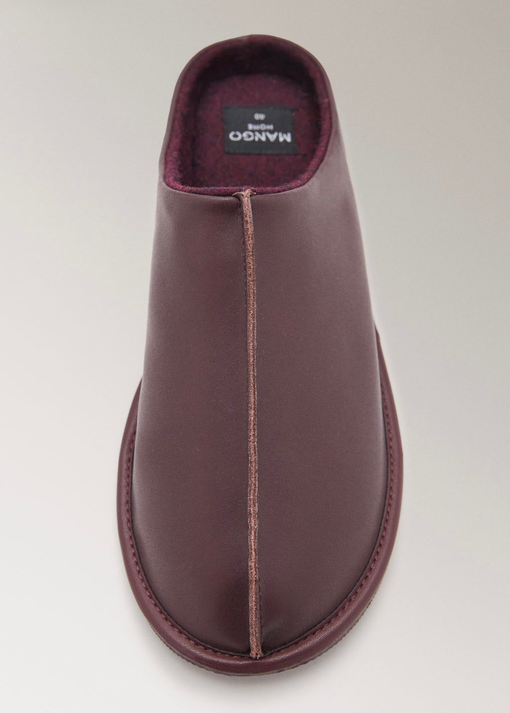 Sabots En Cuir Détail Couture