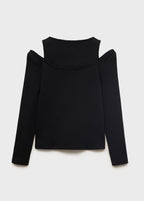 T-Shirt Layer Noir - Fille