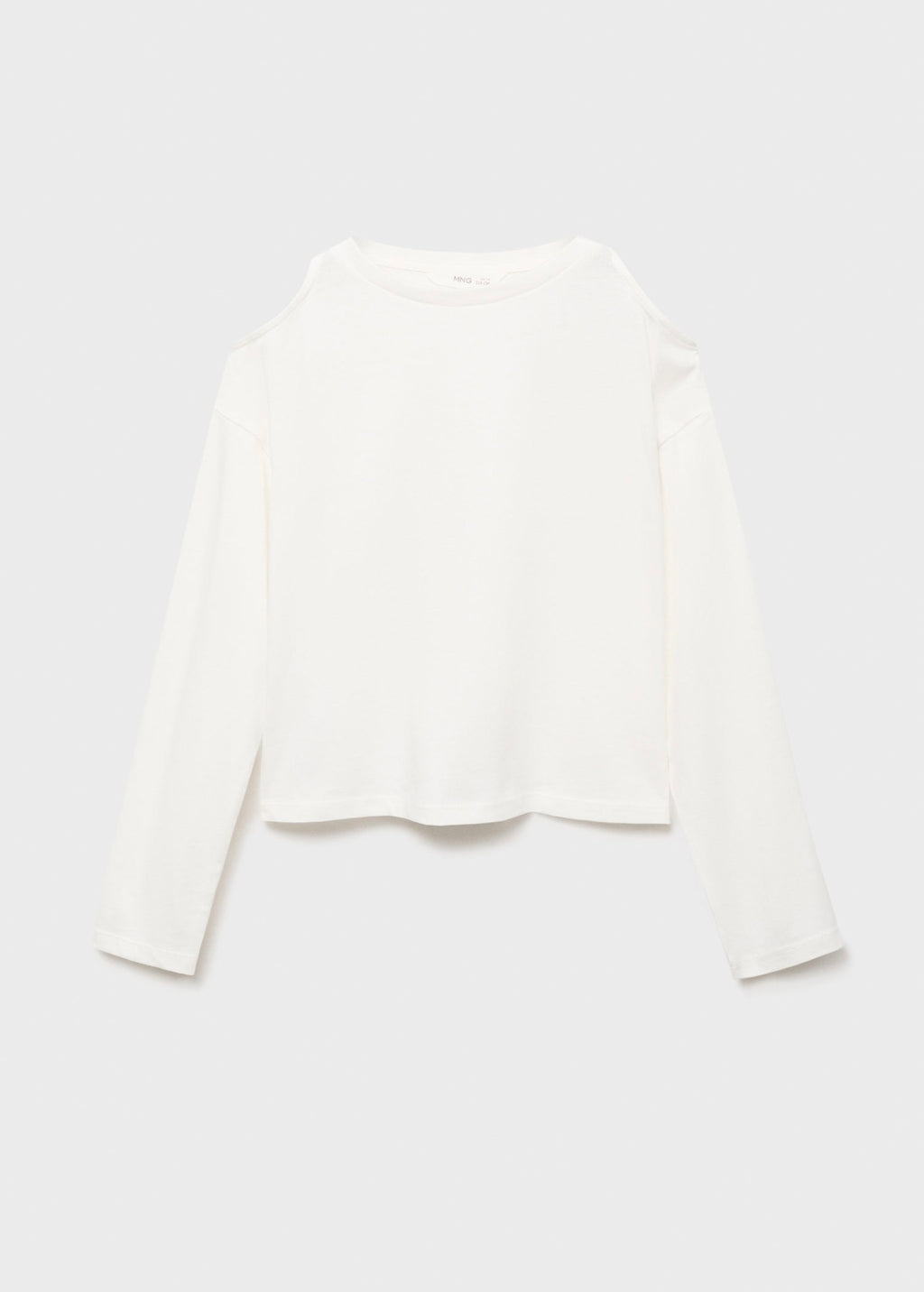 Camiseta con recortes blanco roto - Niña