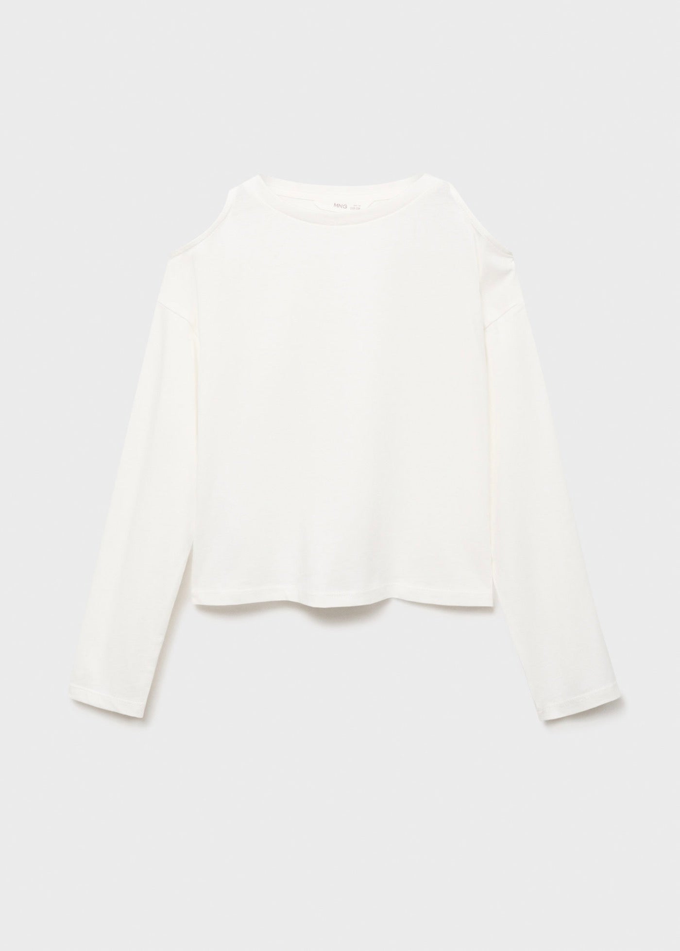 Camiseta con recortes blanco roto - Niña