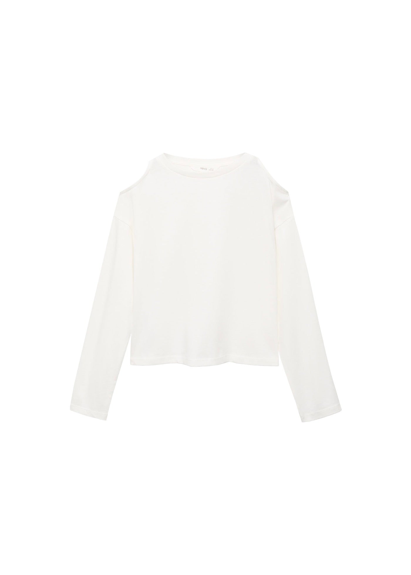 Camiseta con recortes blanco roto - Niña