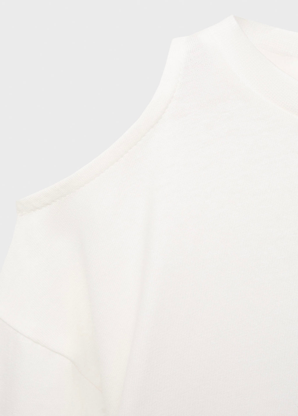 Camiseta con recortes blanco roto - Niña