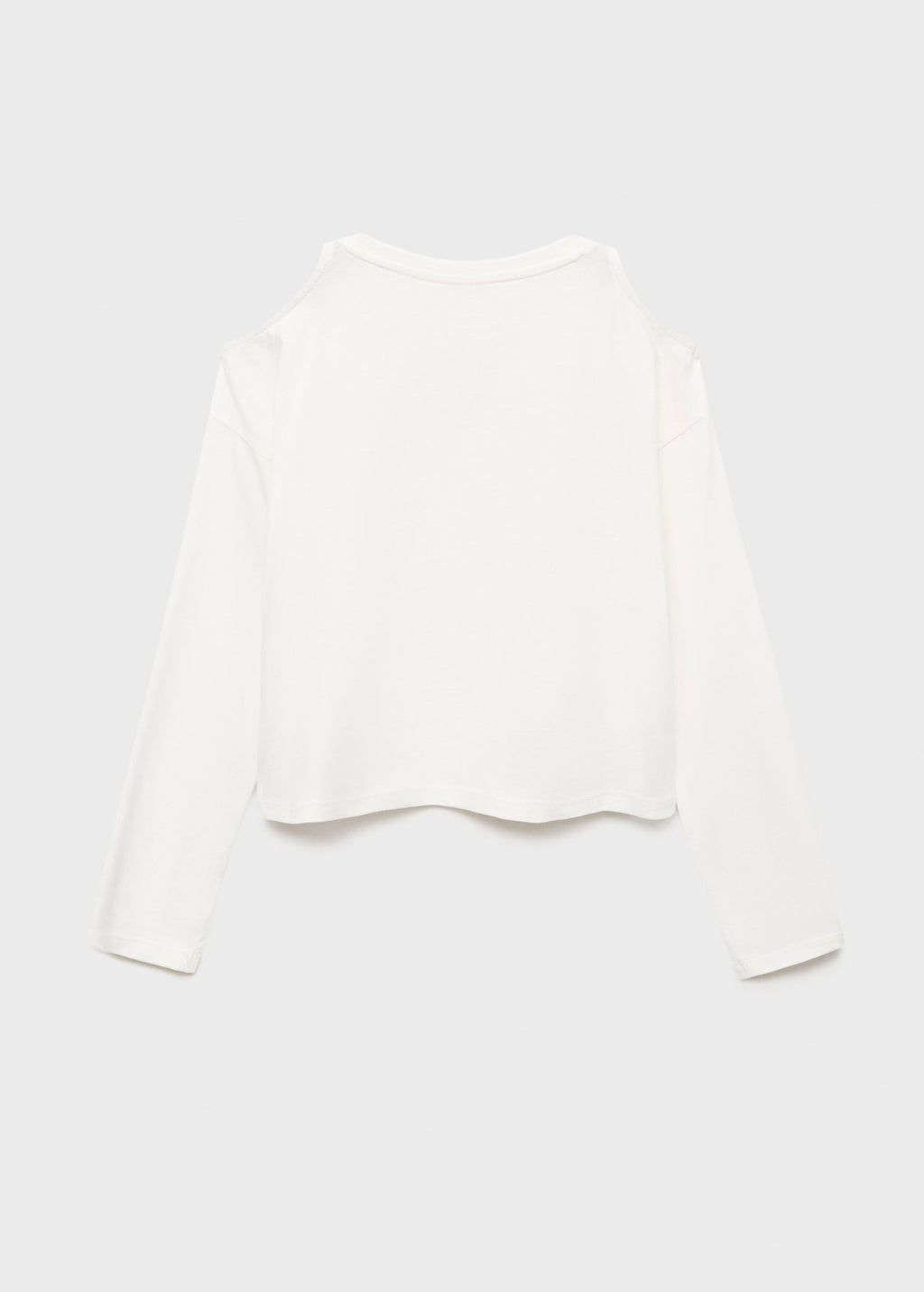 Camiseta con recortes blanco roto - Niña
