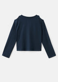 T-Shirt Cutout Bleu Marine - Fille