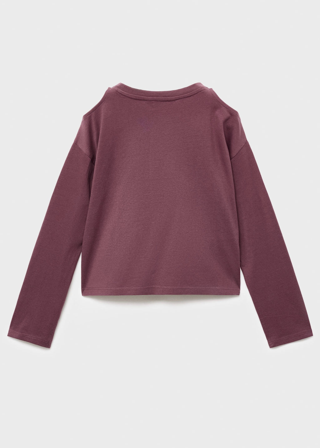 T-Shirt Cutout Bordeaux - Fille