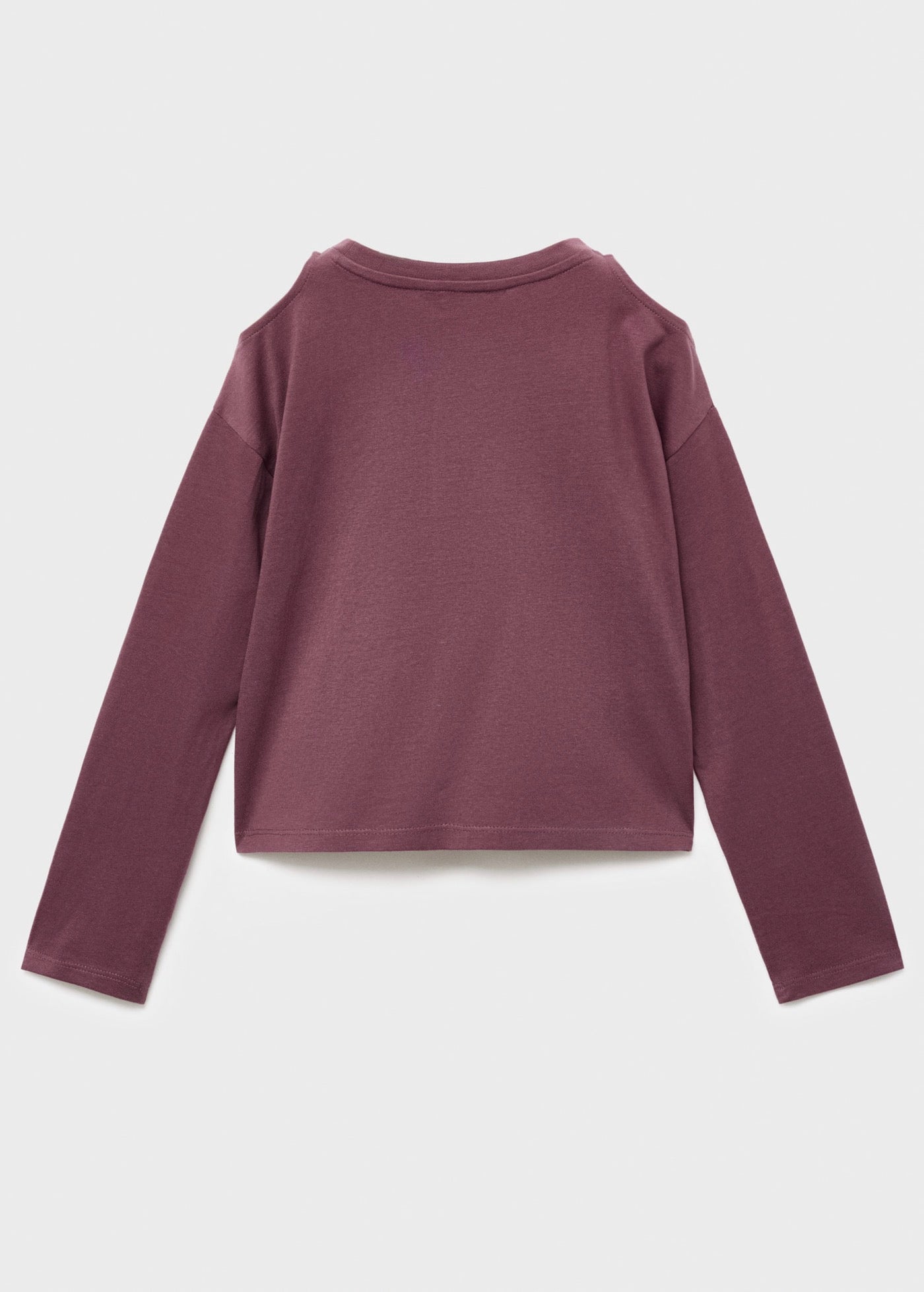 T-Shirt Cutout Bordeaux - Fille