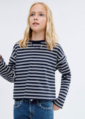 Camiseta Shouldr Azul Marino - Niña
