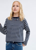 Camiseta Shouldr Azul Marino - Niña