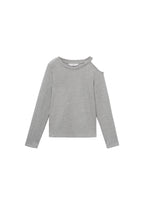 Camiseta Cutl Gris Medio Jaspeado - Niña