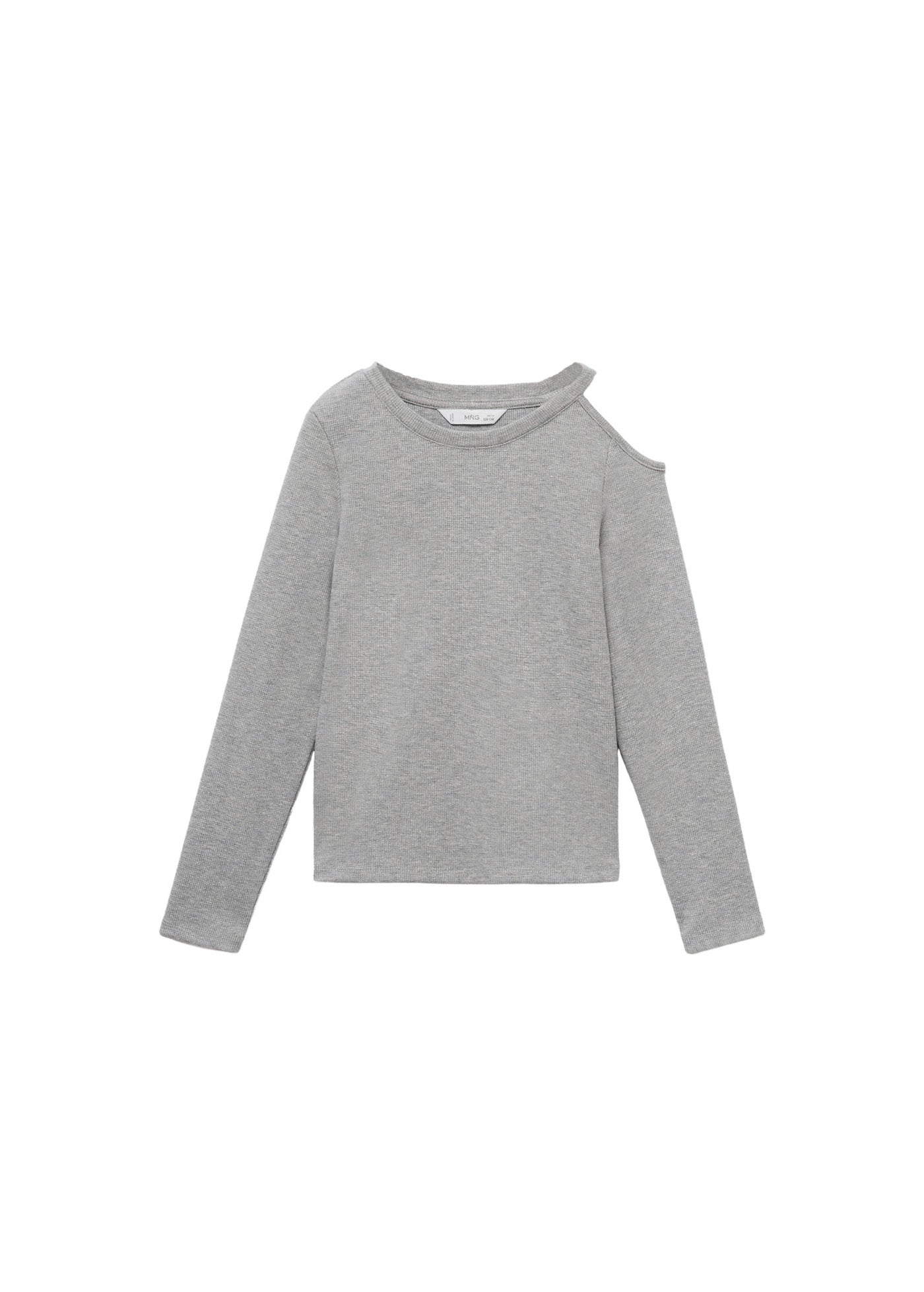 Camiseta Cutl Gris Medio Jaspeado - Niña