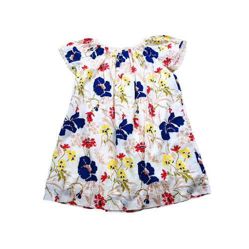 Bonpoint - Robe Crème À Fleurs Multicolores - 8 Ans