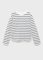 Camiseta Stripes Azul Marino - Niña