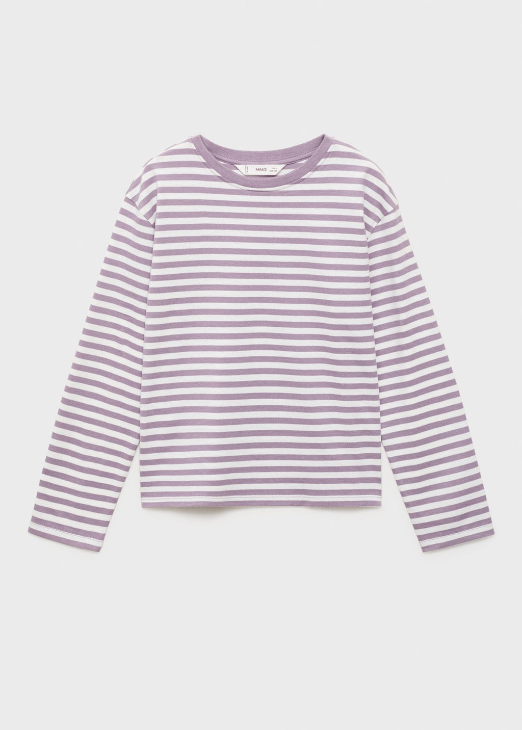 T-Shirt Stripes Violet Clair/Pastel - Fille