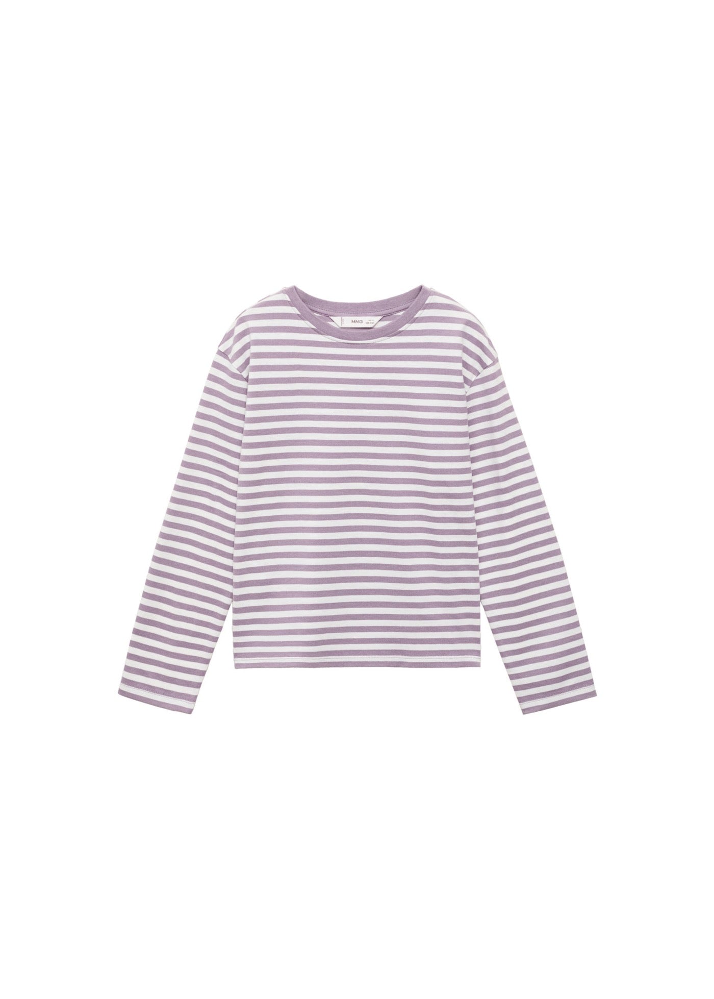 T-Shirt Stripes Violet Clair/Pastel - Fille