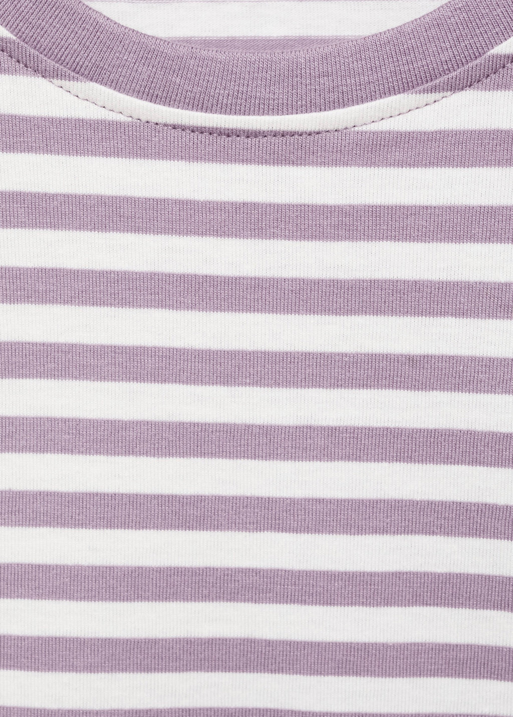 T-Shirt Stripes Violet Clair/Pastel - Fille