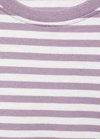 T-Shirt Stripes Violet Clair/Pastel - Fille