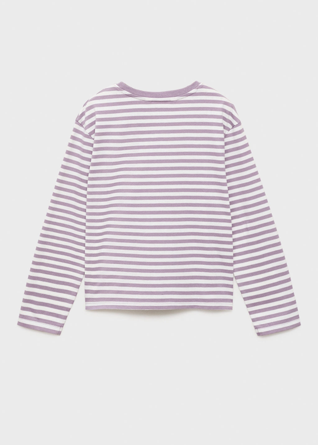 T-Shirt Stripes Violet Clair/Pastel - Fille