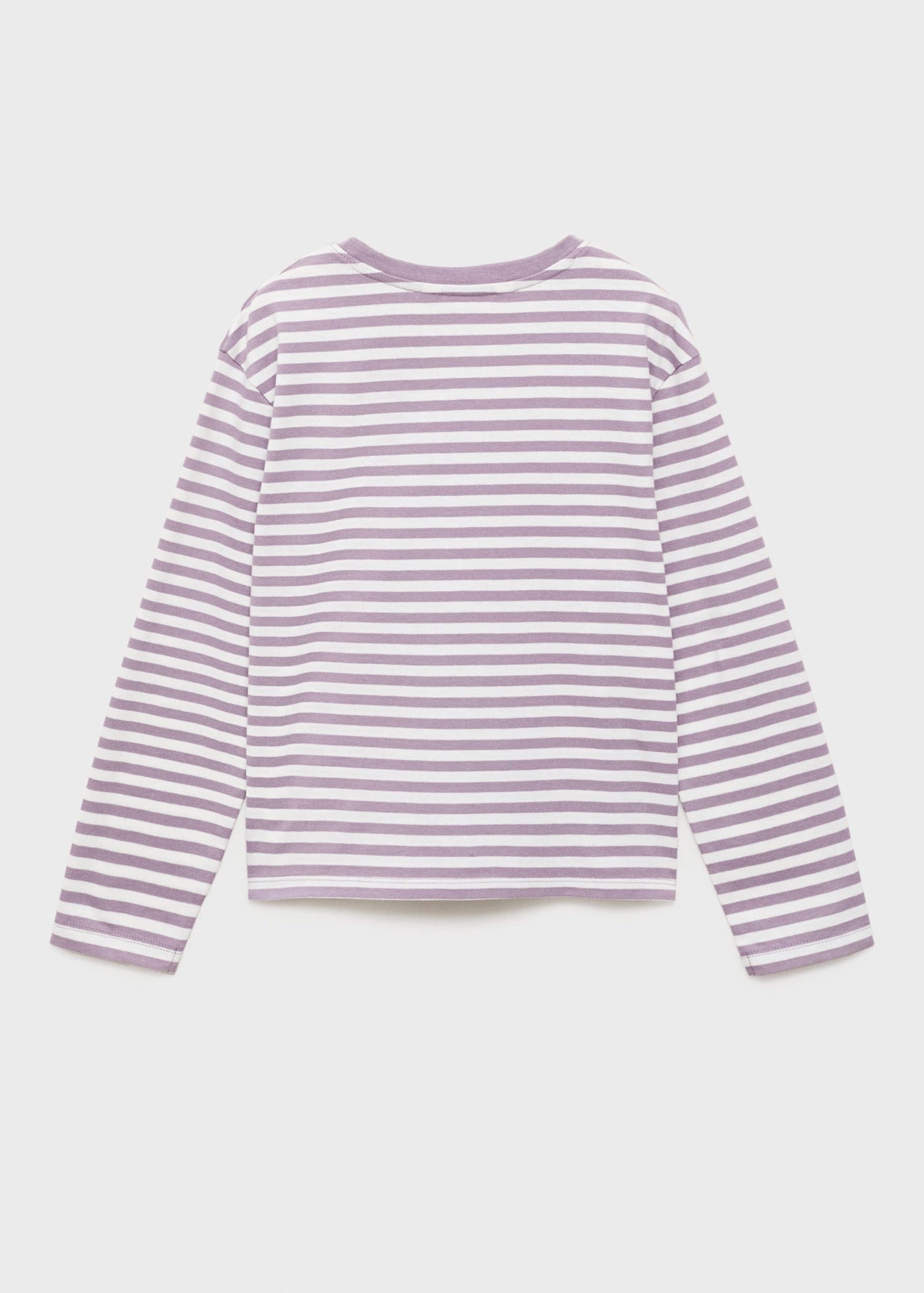 T-Shirt Stripes Violet Clair/Pastel - Fille